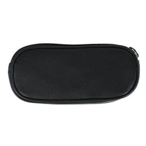 CTM Napa Leather Zip Around Double Eyeglass Case Holder